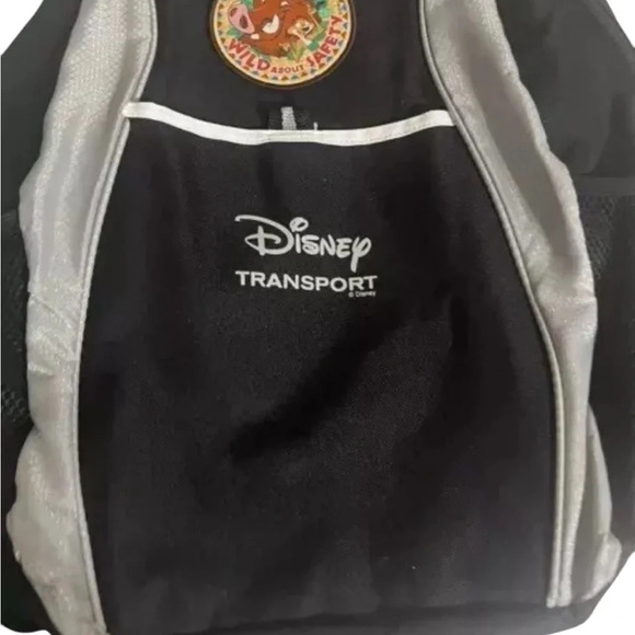 Disney Wild About Safety Disney Transport Backpack Black RARE